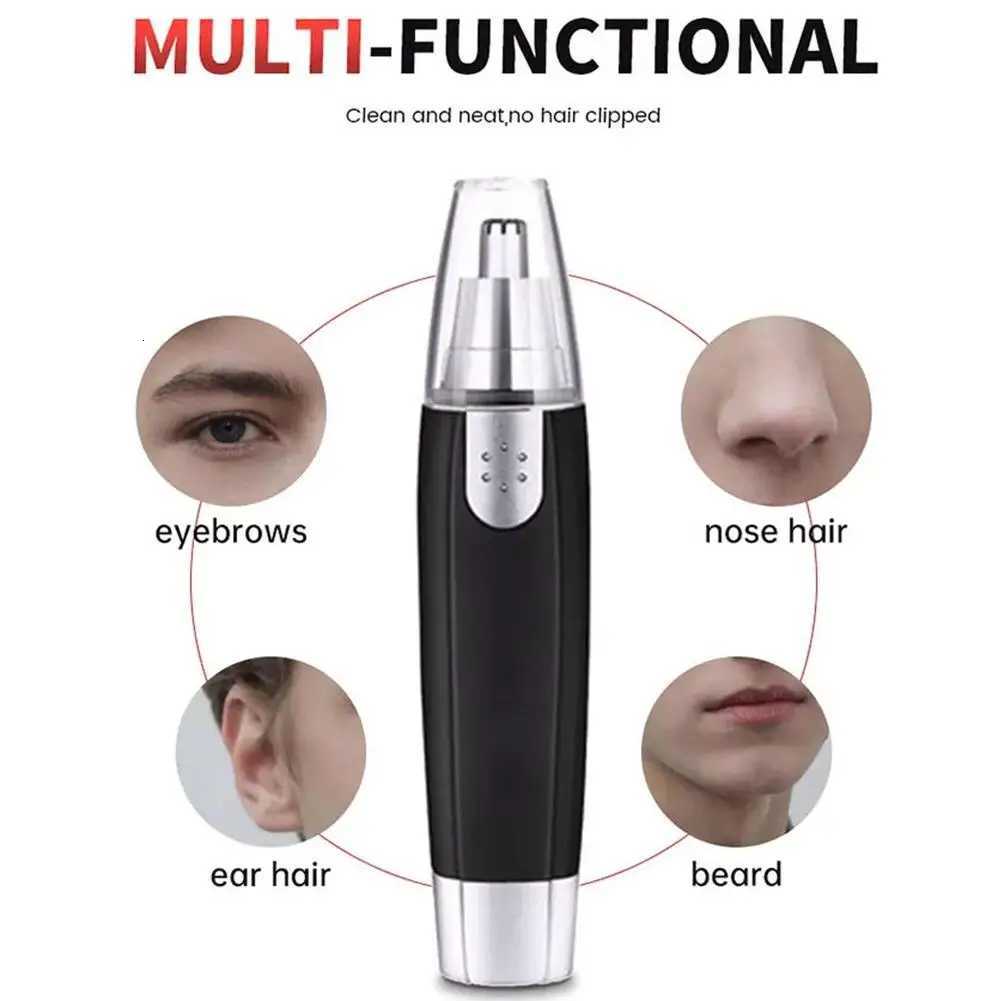 Electric Nose Ear Hair Trimmer Automatic Nopain Nose Hair Cutter Eyebrow Trimmer Tool Rechargeable Nose Ear Face Hair Scissors M251030