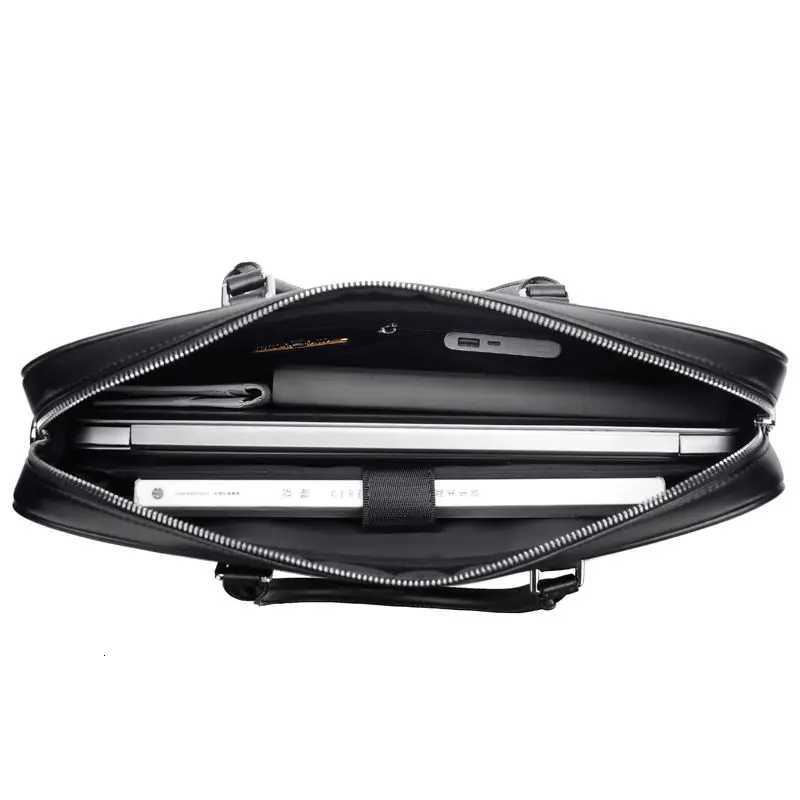 2023 Luxury Alligator Split Leather Business Mens Briefcase M Briefcase Shoder Bag Men Messenger Laptop Cputer Bags Y251011