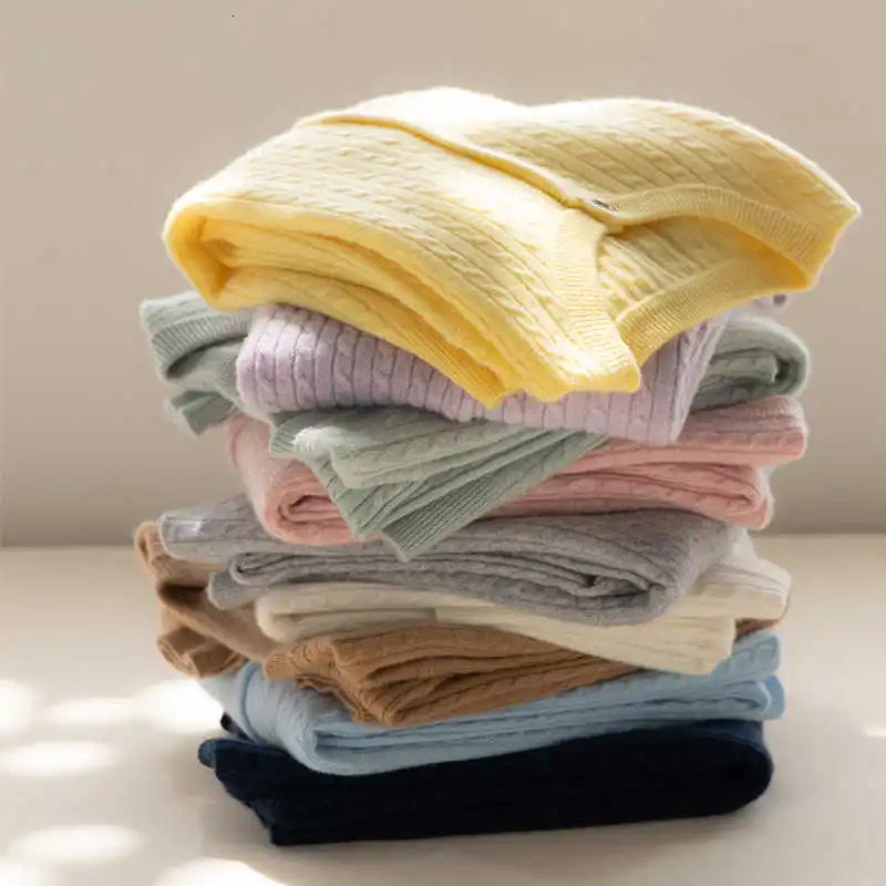 O Neck Cardigan Autumn Winter Women Sweater Casual Versatile Tops Solid Long Sleeve Single Breasted Cable Knit 251029