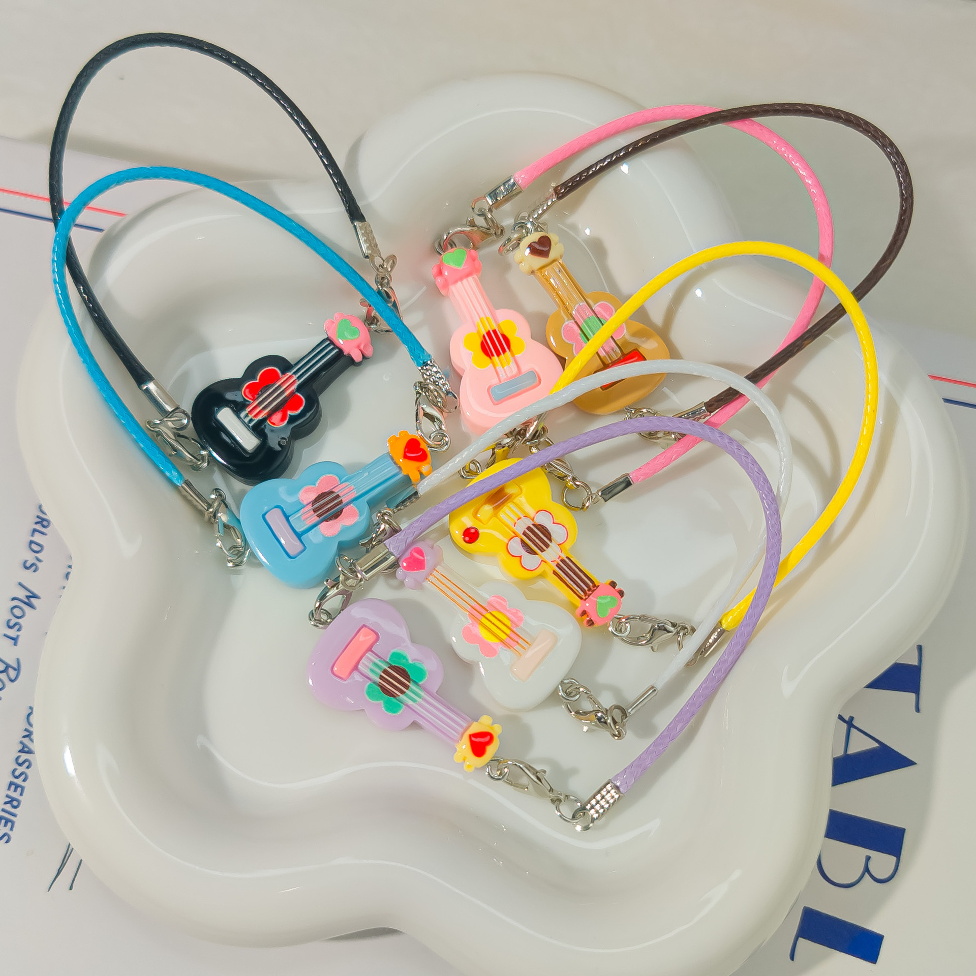 Dollhouse Mini Cartoon Model Small Camera Bowknot Neck Doll Hanging Decoration Accessory