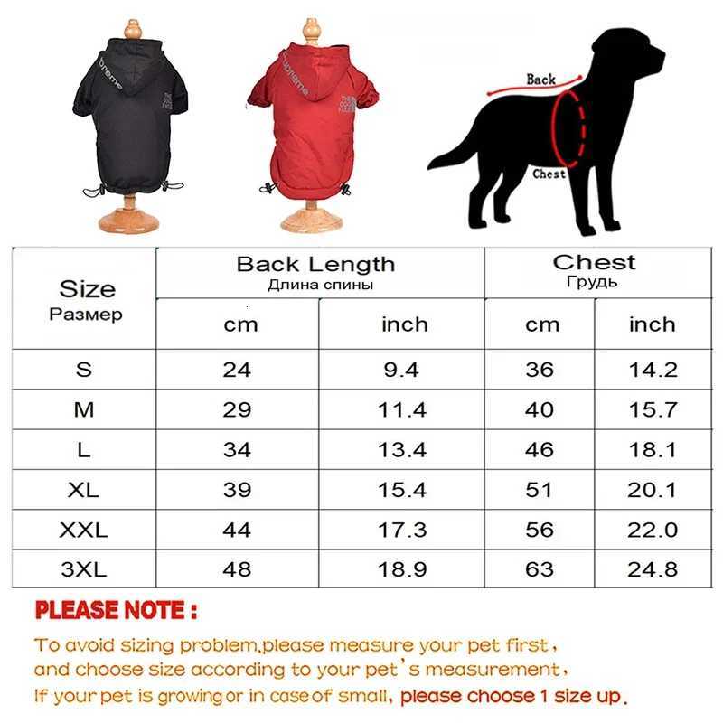 Pet Dog Waterproof Coat Reflective Puppy Warm Cotton et Autumn Winter Hoodie Clothing For Dogs Cats Clothes C251030