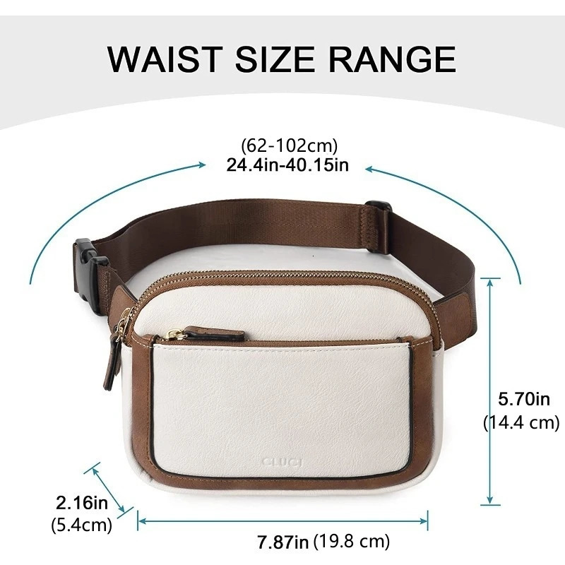 Waist Belt Bags For Women Crossbody Waist Bag Adjustable Strap Vegan PU Leather Women Messenger Handbag 251030