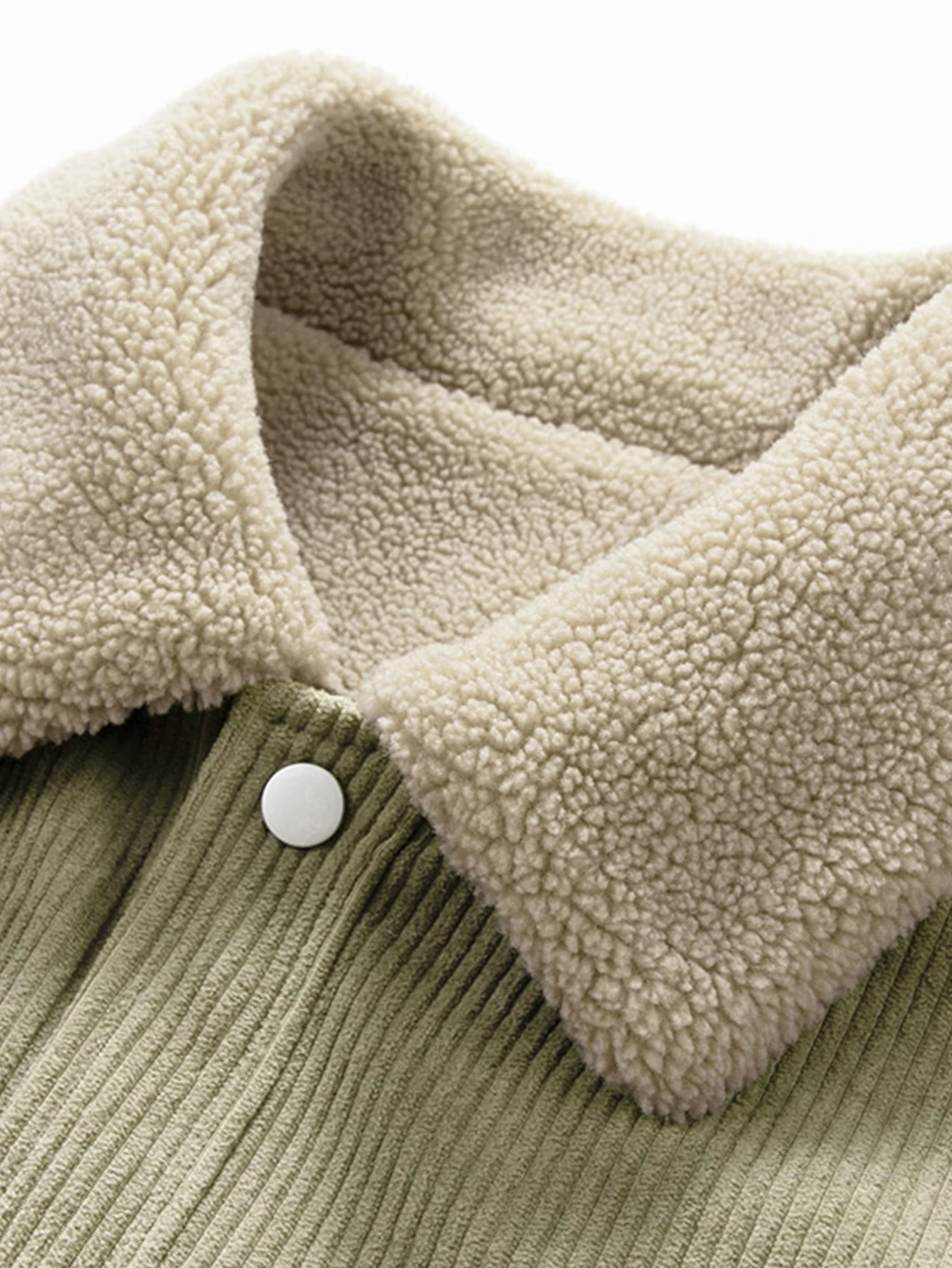 Fleece Corduroy Lapel Coat Men Korean Fashion Plus Velvet Lamb Fur Casual Jacket Autumn Winter Mens Thick Business Jackets 251028