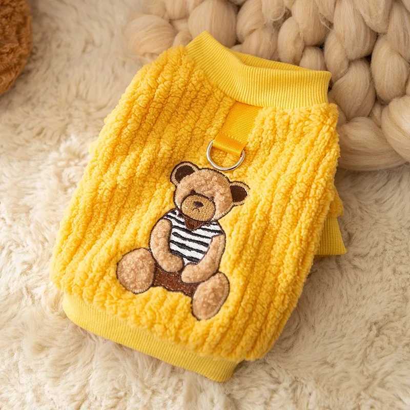 Autumn and Winter Thickened Warm Bear Fleece Teddy Bichon Pullover Sweatshirt Small and Medium Dogs Cat Sweatshirt Puppy Clothes C251030