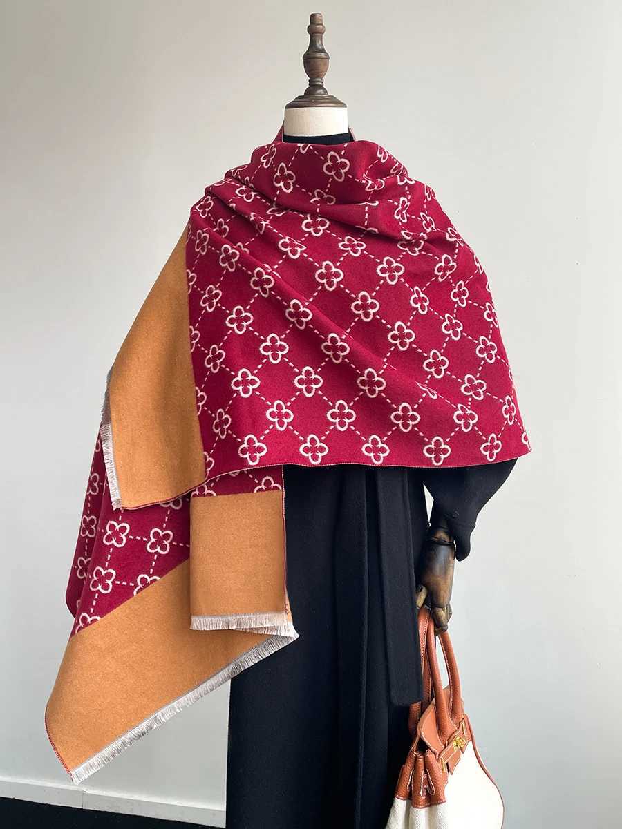 Warm ShAWl Women Scarf A Cashmere Winter Blanket WrAPs Casual Print Bufanda Travel Poncho Stoles EcharpeW251030