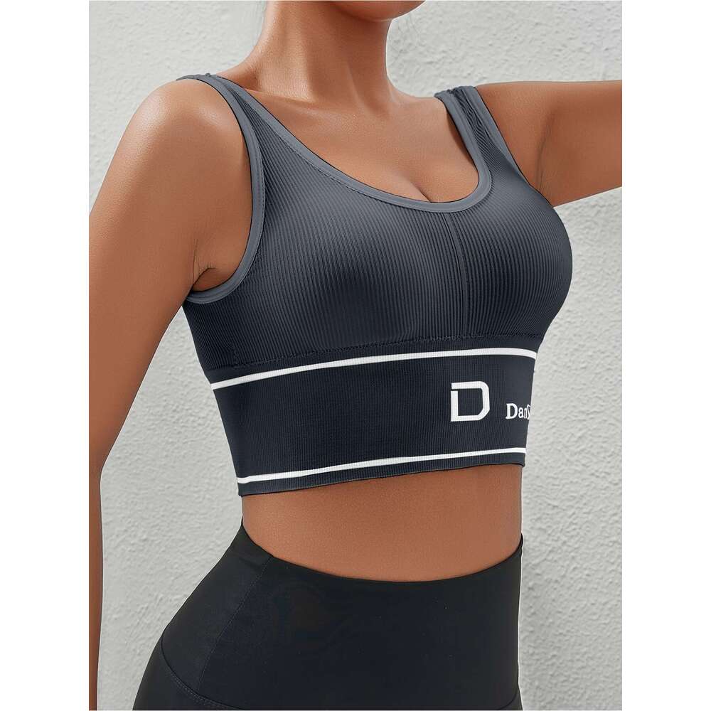 5-Pack DanSheer High-Impact Sports Bras - Full Coverage Wireless Yoga & Running Bras, Breathable Nylon Blend, High Elasticity Removable Pads, hine Was