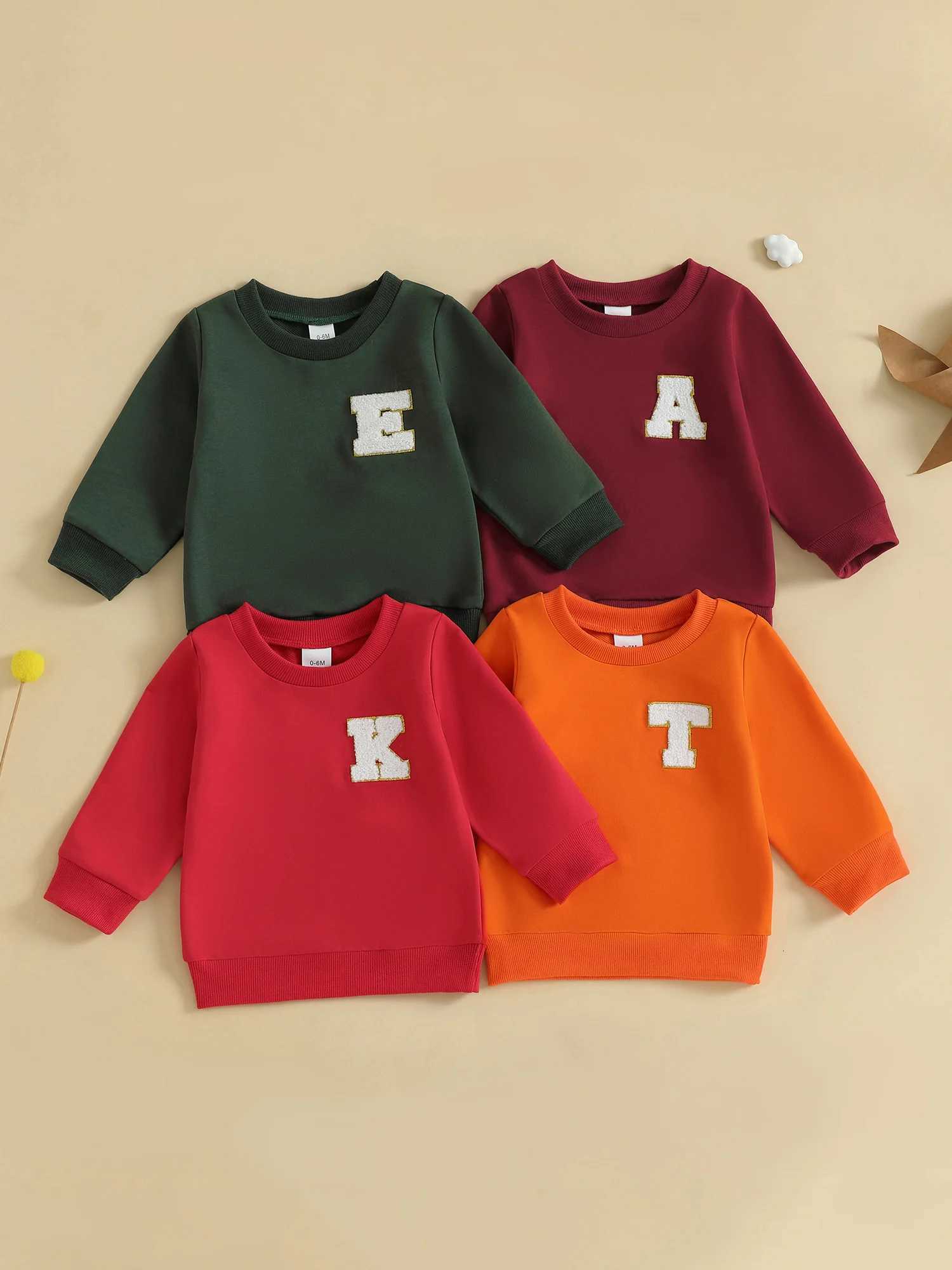 Toddler Boys Girls Hoodie Sweatshirt with Cute Animal Print Round Neck Long Sleeve Pullover Tops for Baby Fall ClothesT251030