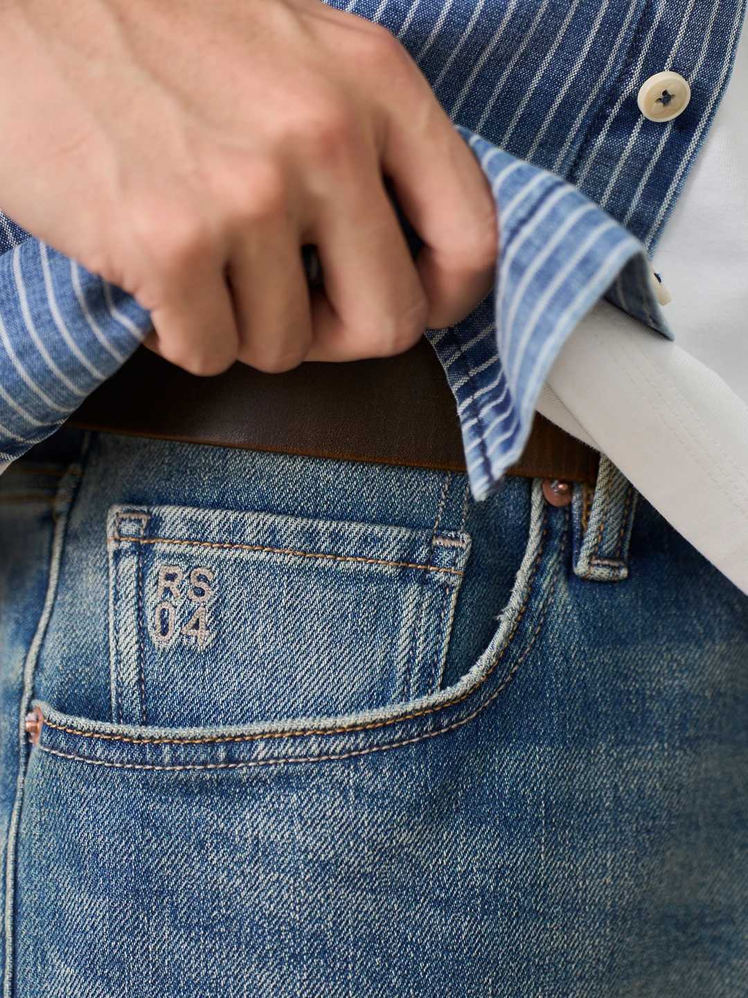 SIMWOOD 2025 Autumn Winter New 134oz Elastic Fabric Jeans Men Plus Size Comfortable Trousers Denim Pants J251030