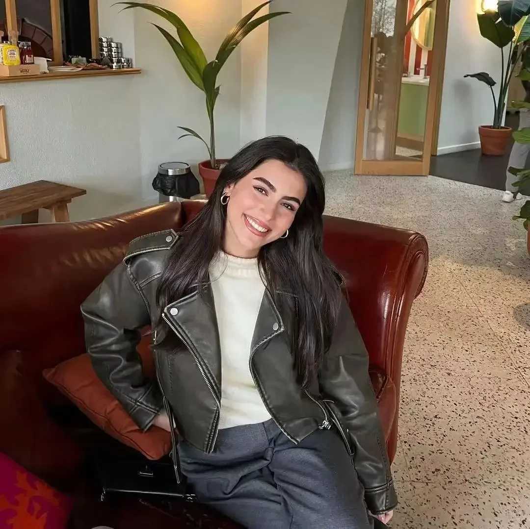 Women Oversized Vintage Loose Pu Faux Leather Short Jacket with Belt Streetwear Female Zipper Retro Moto Biker Coat Outwear Y251105