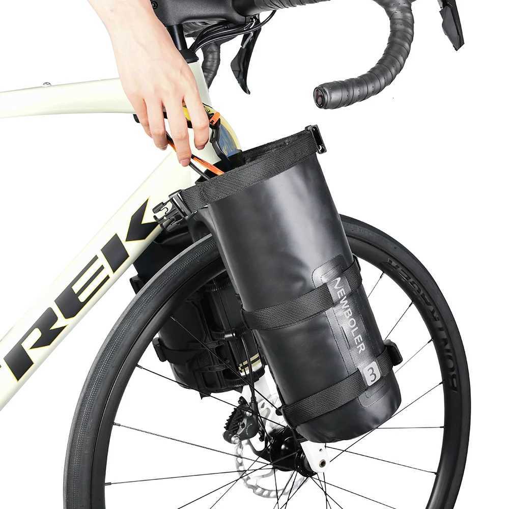 NEWBOLER Portable Waterproof Bike Fork Bags 3L Portable Bike Bags Electric Scooter Bags Bicycle Front Bags Bicycle Fork Bags H251029