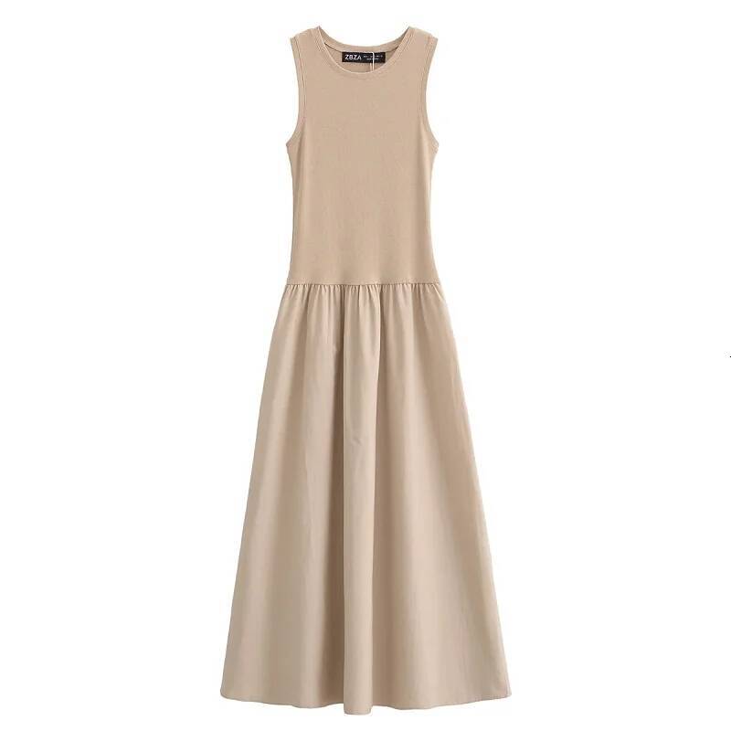 winter jacket women HXAO Khaki Elegant Long Women's Spring Sleeveless Black Dresses Fashion Casual Party Y2k Dress Vestidos For Female