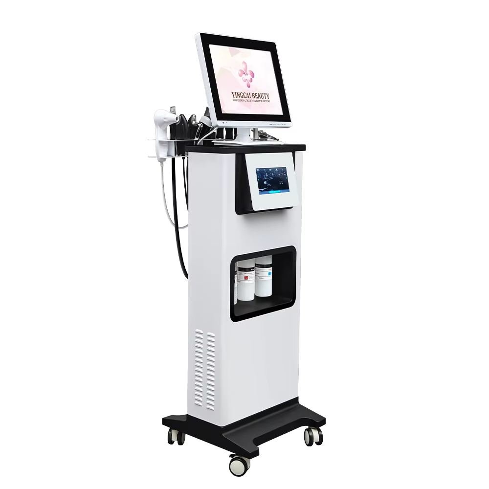 11 in 1 Hydra Dermabrasion Machine Oxygen Jet Peel Microdermabrasion deep Cleaning Hydra Dermabrasion Skin Scalp Analyzer Facial Cleansing Hydro Skin 