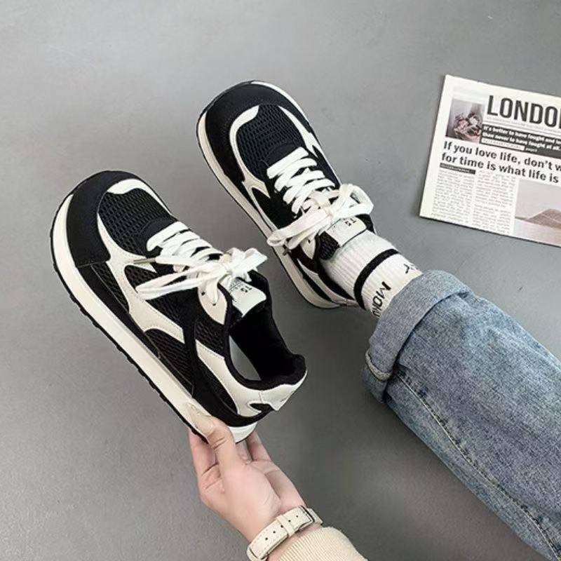 Mesh breathable moral training shoes summer women's shoes casual shoes thick-soled heightening sneakers student versatile Forrest Gump shoes