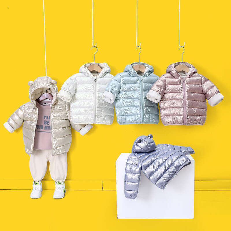 Jacket Spring Autumn Winter New Solid Coat Boys and Girls Candy Color Cute Stylish Children's Cotton Clothing