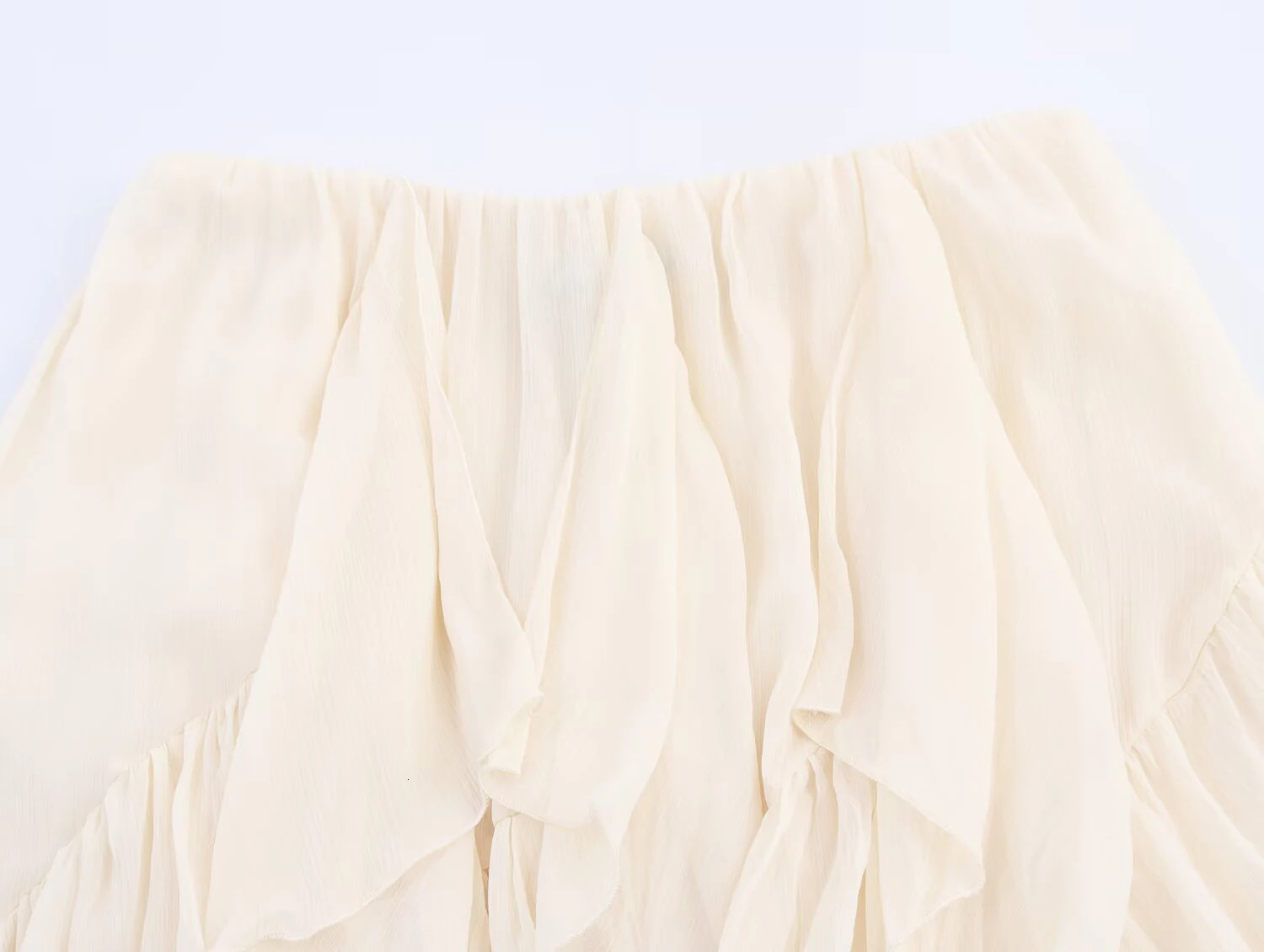European and American style 2025 summer product womens clothing sense layered decoration mid waist MIDI skirt 251028