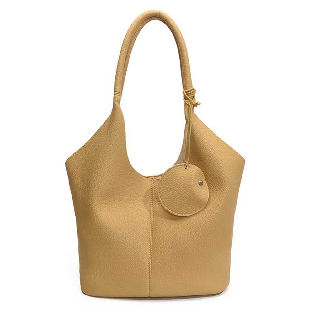 Designer bag PU Leather AllMah Shoder Bag Lychee Pattern Elegant Tote Bag Solid Color Casual Armpit Bag Cmute Bag with Mahing Cluh Y251029