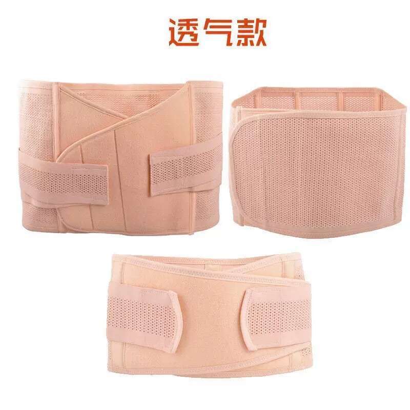 Enhanced Postpartum Belly Band Three-Piece Set for Natural and C-Section Births, Breathable Waist Trainer