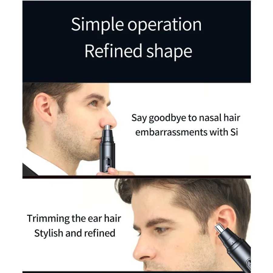 Ear and Nose Hair Trimmer Clipper 2025 Professional Painless Eyebrow and Facial Hair Trimmer for Men WomenRechargeable Ear Nose M251030