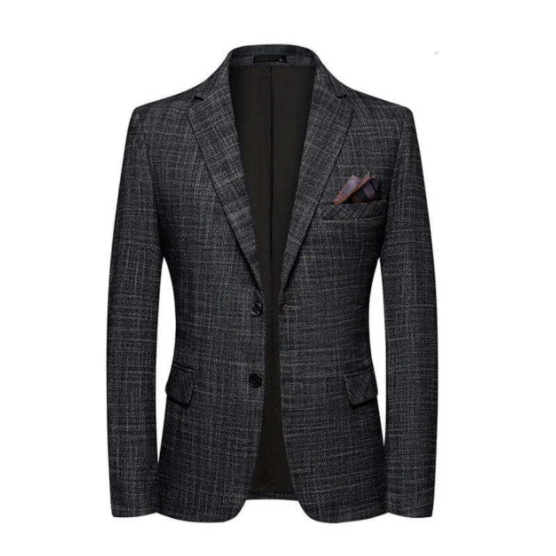Mens Slim Fit Business Casual Blazer High Quality Fashion AllinOne Banquet Korean Style Handsome Trend for All Seasons 251028
