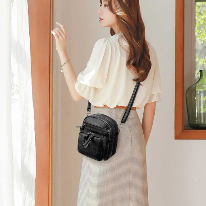 Vintage Designer Shoder Messenger Bag Casual Handbag Crossbody Bags for Wen PU Leather Small Daily Phe Pocket Purse sac Y251011
