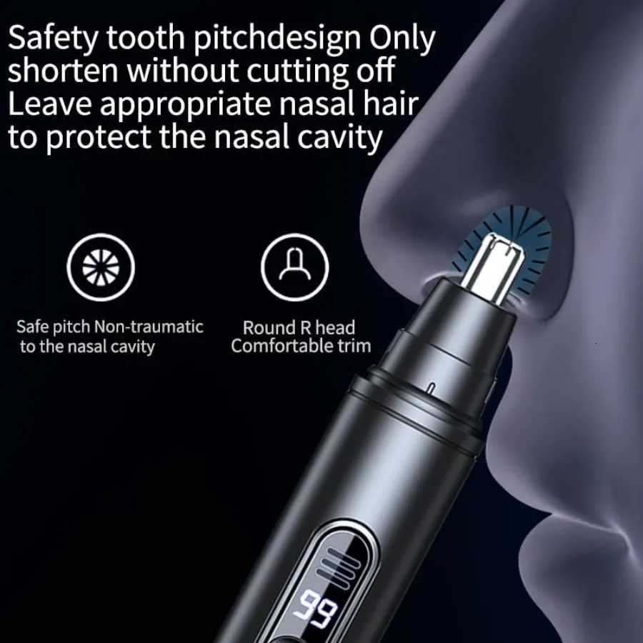 Ear and Nose Hair Trimmer Clipper 2025 Professional Painless Eyebrow and Facial Hair Trimmer for Men WomenRechargeable Ear Nose M251030