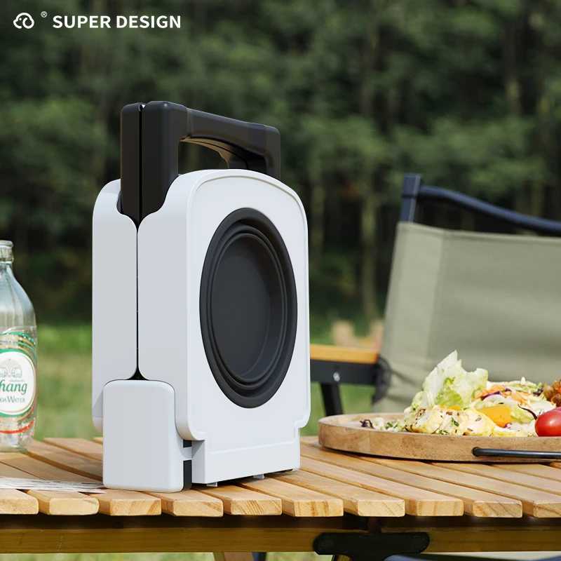 Hupu Pet Bowl Portable Foldable Dog Bowl for Outdoor Use Elevated Neck Protection Double Pet Bowl Large Capacity Dog Bowl Outdoor Dining Table J251113