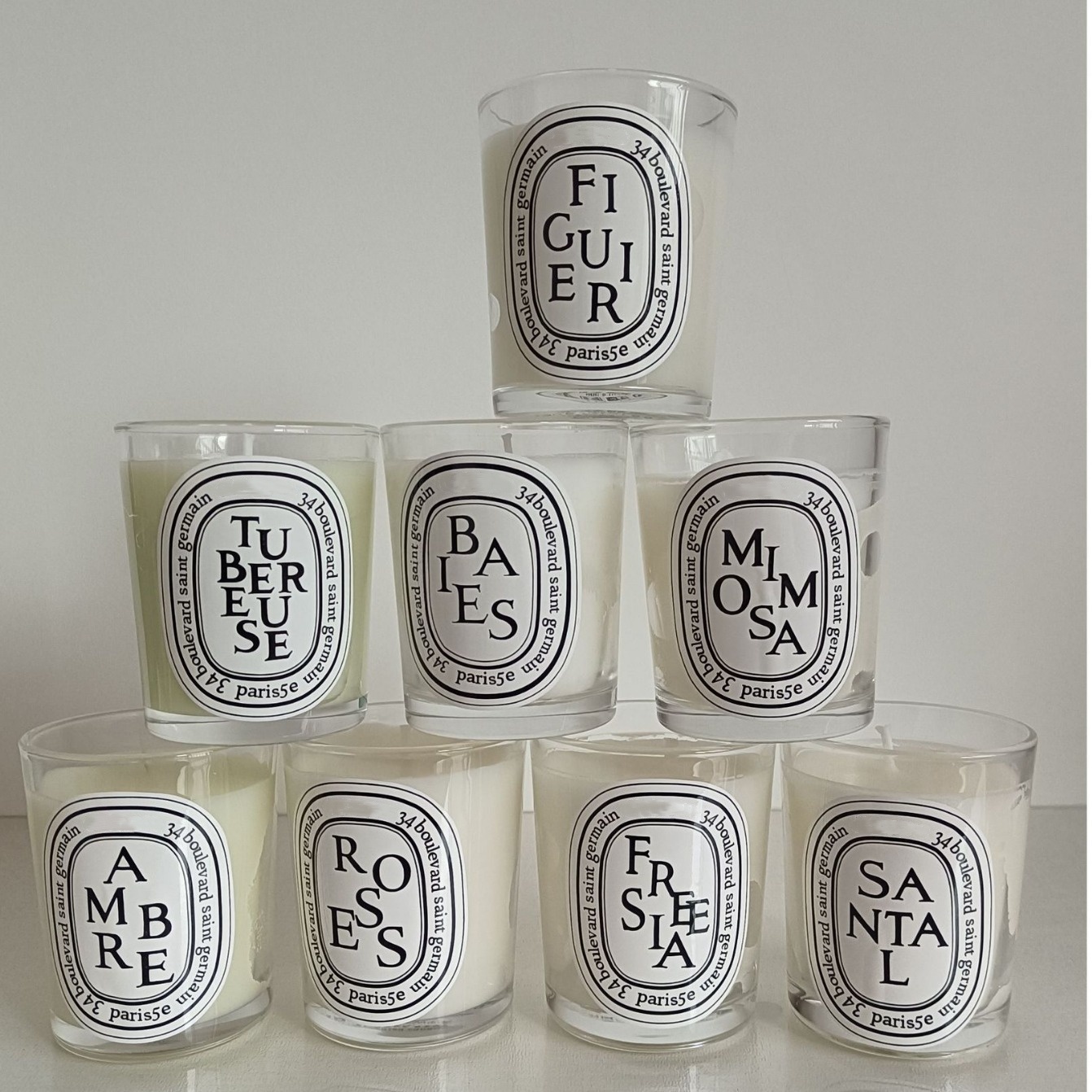 Scented Candle Perfumed Candles 190 Roses Baies Santal Miomsa Fiuier Frarance Paris Brand Bouie Parfum Wax Lon Lastin Time Smell Good Quality Fast