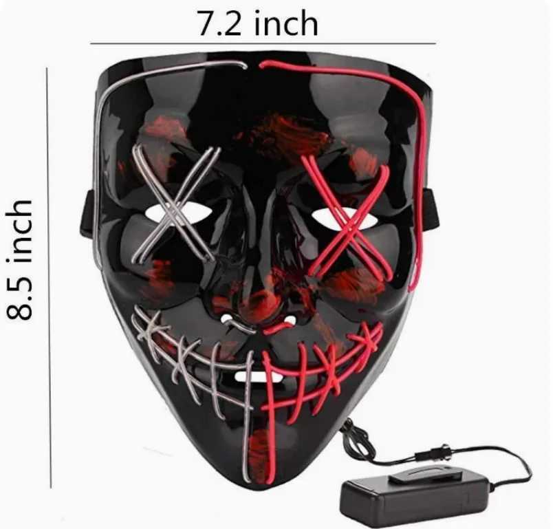 LED Halloween masks for costume cosplay parties masquerade mask terrorW251029