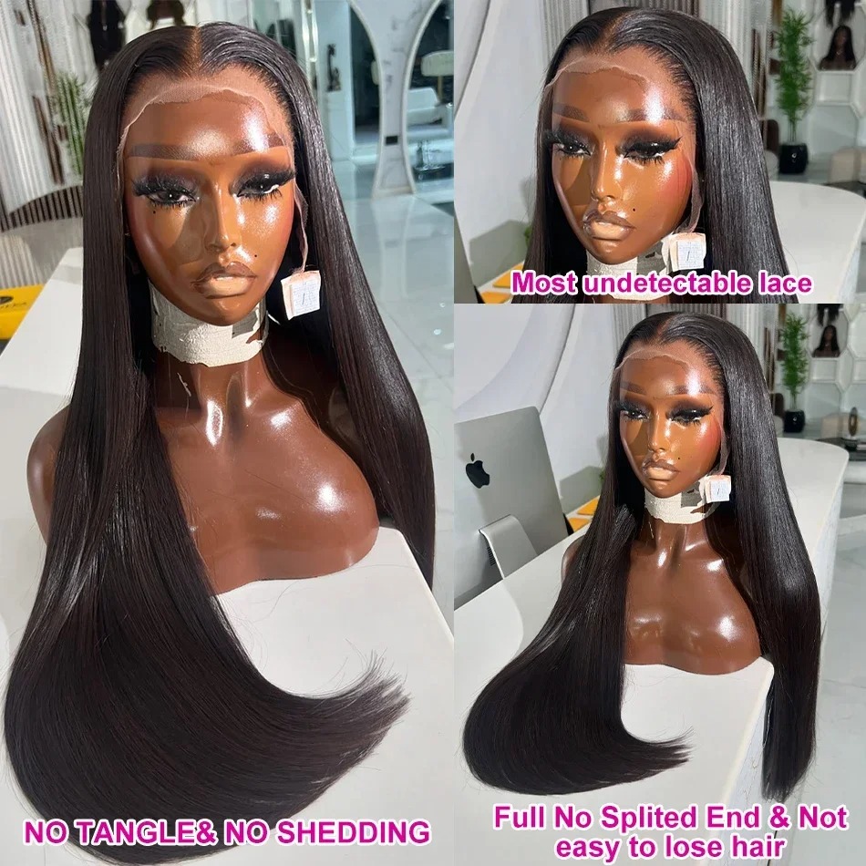 Black/Red/Blonde/Pink/Purple Wig Bone Straight Human Hair Wig 13x4 13X6 HD Lace Frontal Wig For Black Women Prepucked With Baby Hair Glueless Ready To