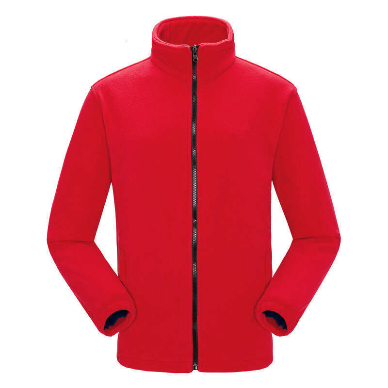 for Men and Women, Warm Double-Sided Polar Fleece Coat, Thickened Outdoor Softshell Jacket with Printable Inner Liner