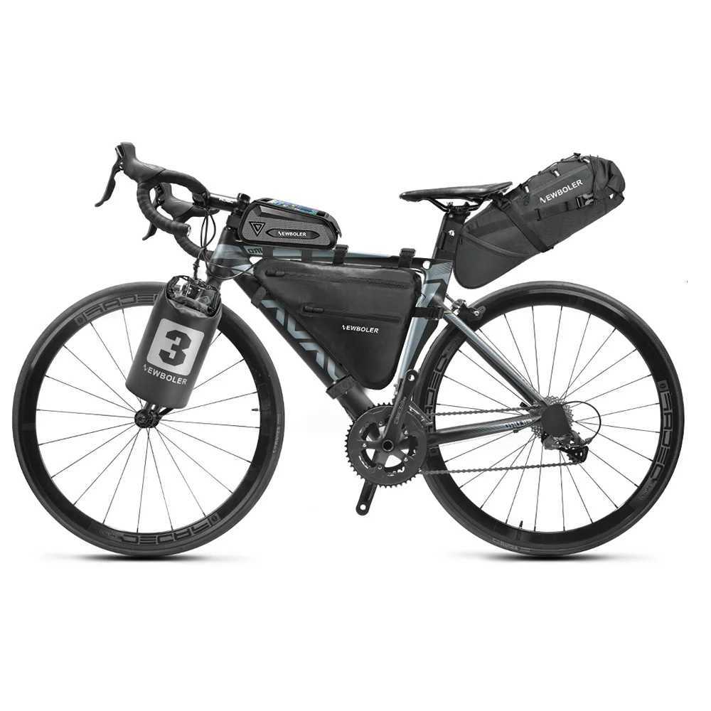 NEWBOLER Bike Saddle Bag Waterproof MTB Road Bicycle 10L 13L Large Capacity Cycling Bag Foldabe Tail Rear Bag Trunk Accessories H251029