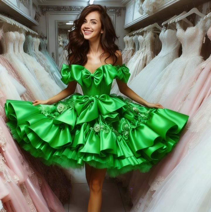 Lavender Short Prom Dresses 3D Floral Appliques Birthday Party Dress Ruffles Off Shoulder Bow Lolita Satin Ball Gown Knee Length Graduation Dress