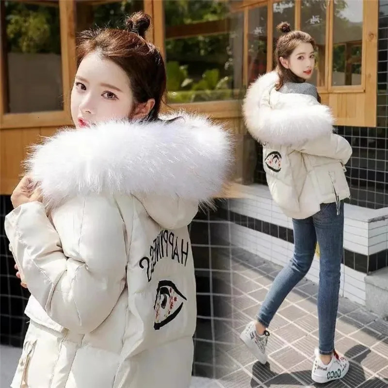 Winter Down Womens Padded Clothes Student Add Thick Jacket Fashion Wild Coat Short Keep Warm Ladies Outerwear 251015