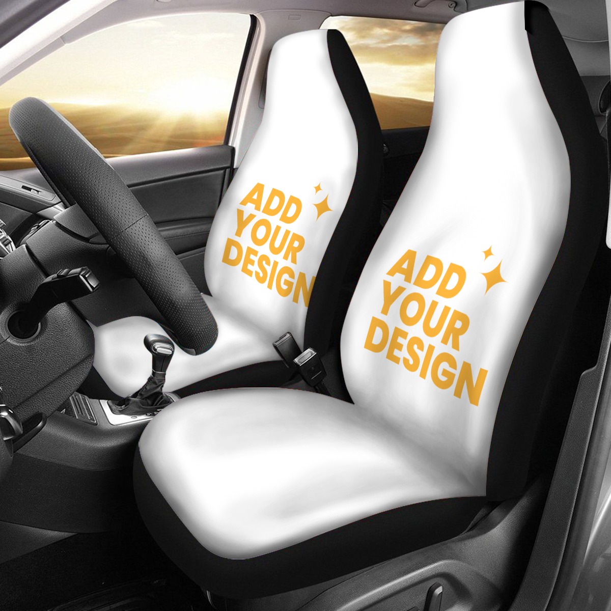 Universal Car Seat Covers, 130x48cm Thick Backrest Protectors, Plush Front & Microfiber Back, Pair of Customizable Seat Protectors