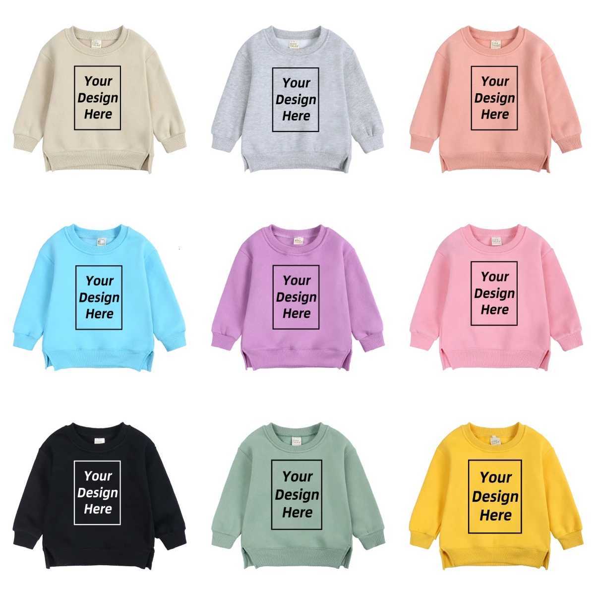 2025 Custom 17T Kids Sweatshirt Warm Thicken Fleece Pullovers Clothes Korean Baby Boys Girls Comfortable Hoodies Tops ClothingT251030