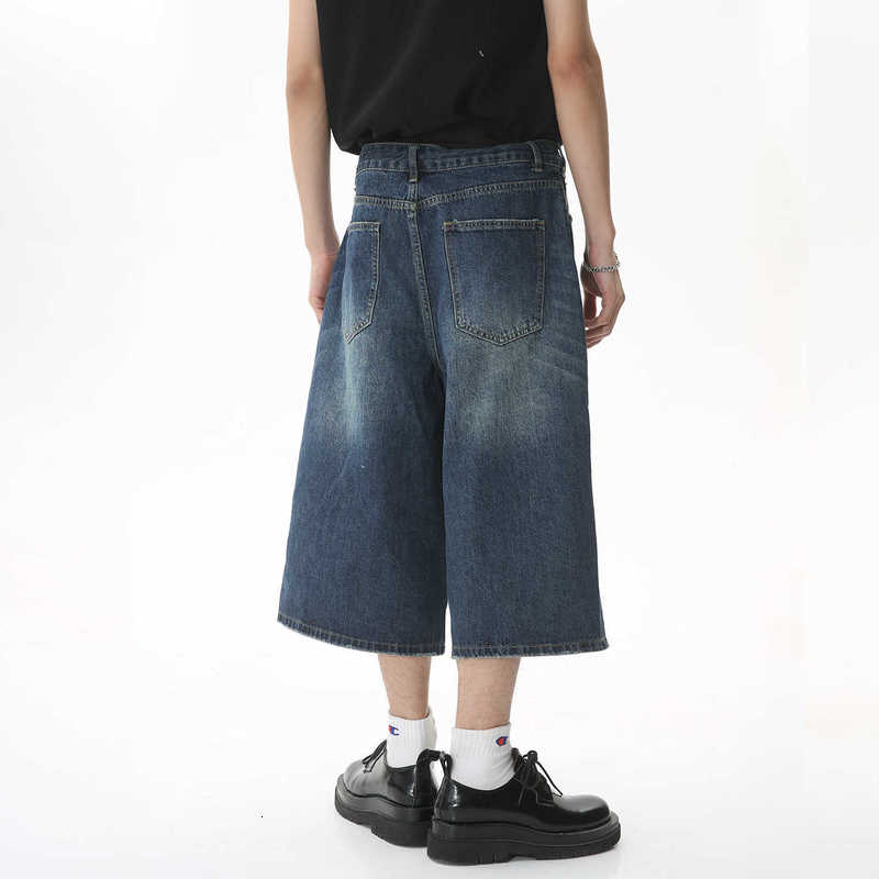 Men's Jeans Man Wear | Summer New Edition Loose Leg Flare Denim Capris Trend