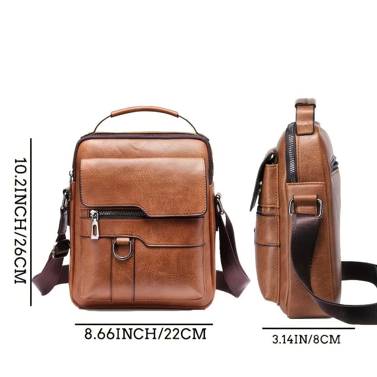 Mens Crossbody Bags Business Flap M Solid Messenger Bag Travel Bag Brand Men Shoder Bag for 97 iPad Men PU Leather Flaps Y251011