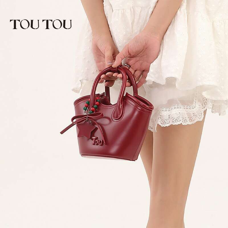 designer bag Luxury bag TOUTOU New Style Basket Niche Sweet Tote High-Quality Texture Bucket Handheld Crossbody Bag
