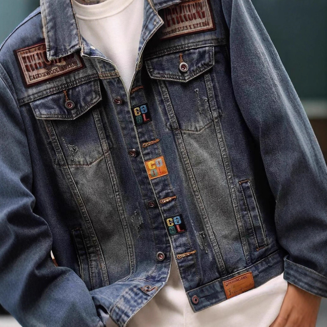 Designer Coat 2025 Spring And Autumn Cool Jacket Men High Street Trendy Brand Harajuku Style Korean Version Loose Jacket