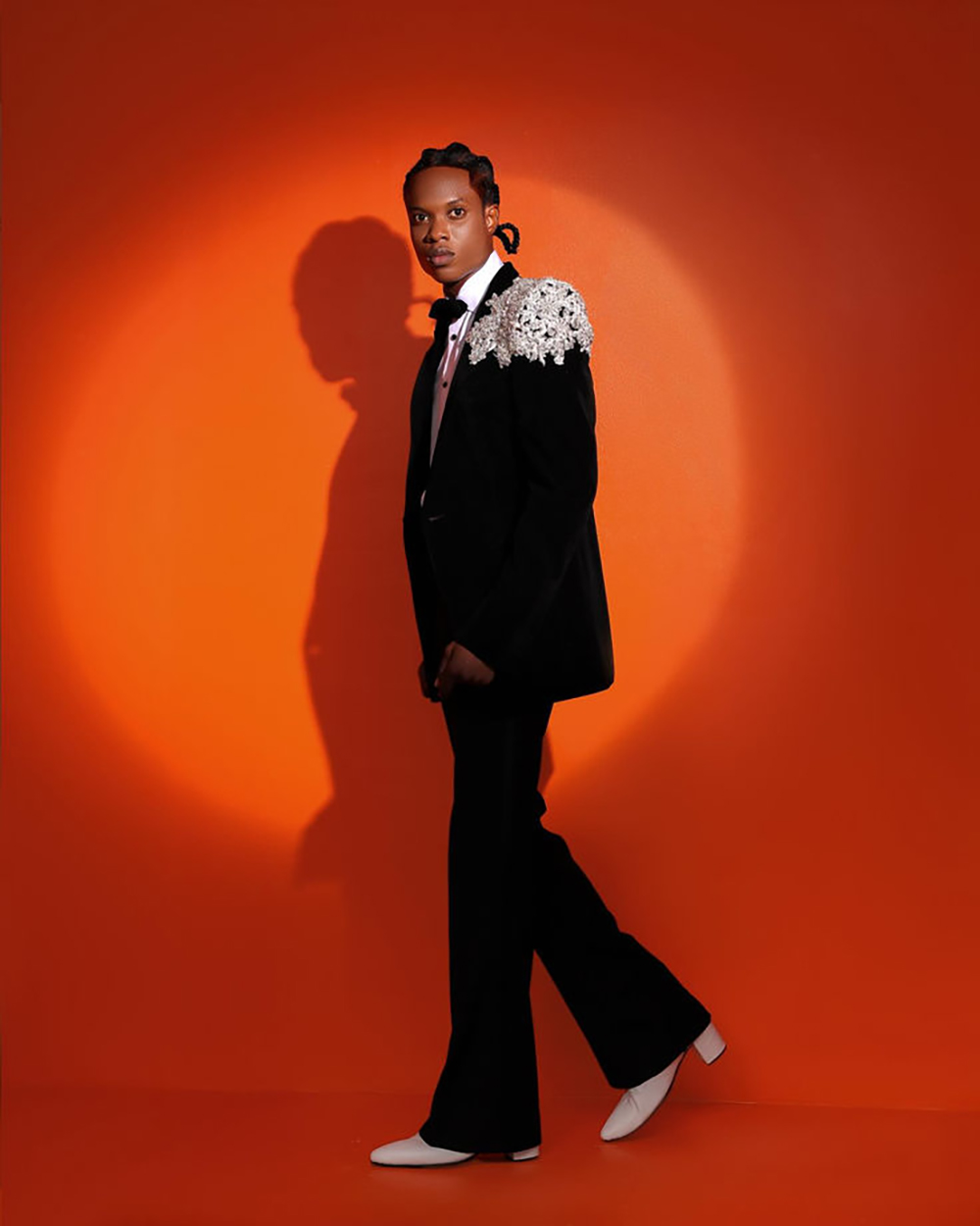 Vintage Men's Suit 2 Pieces Set Appliques Jacket Tailor-Made Groom Shawl Lapel Blazer Evening Prom Party Customized Coat Pants Plus Size