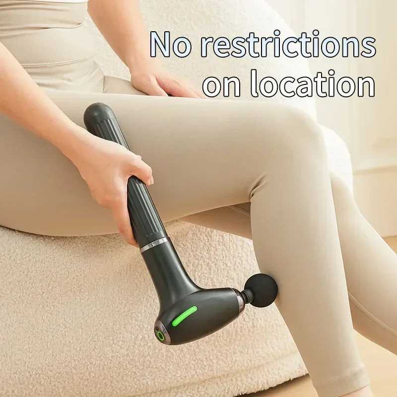 Mulit functional fascia gun with Extended Handle Percussion Back Massager for muscle relaxation Back Waist Body Massage J251030