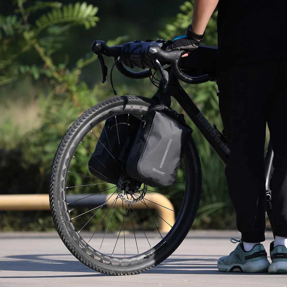 Rhinowalk Bike Quick Release Front Fork Bag 2 PCS 4L6L Waterproof Cycling Electric Scooter Vehicle Bag Storage Accessory H251029