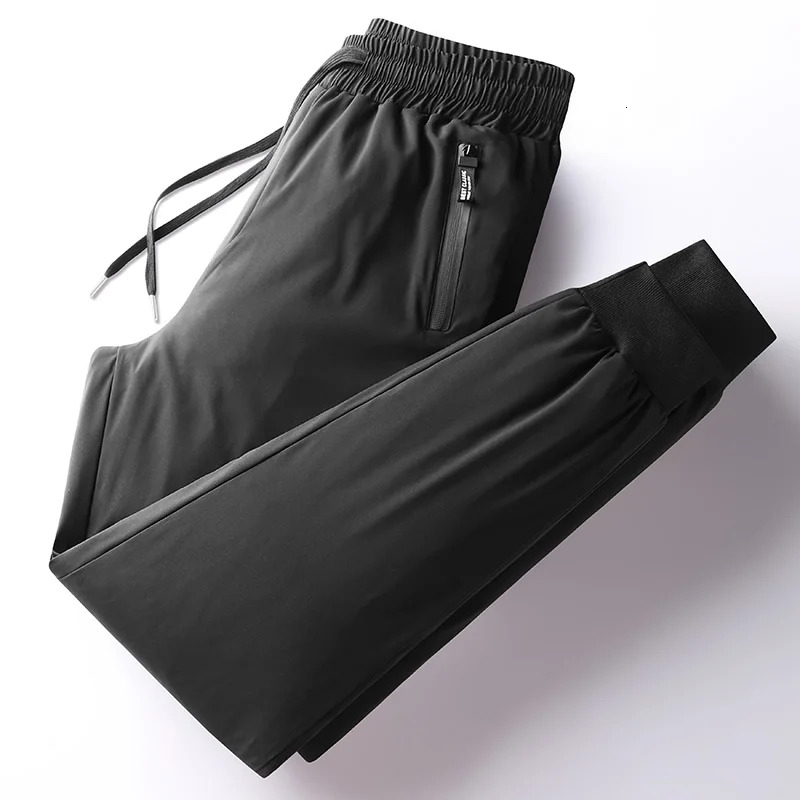 Winter Thick Warm and Windproof White Duck Velvet Legged Pants Down for Outward Wearing Cold Proof Sports y251010