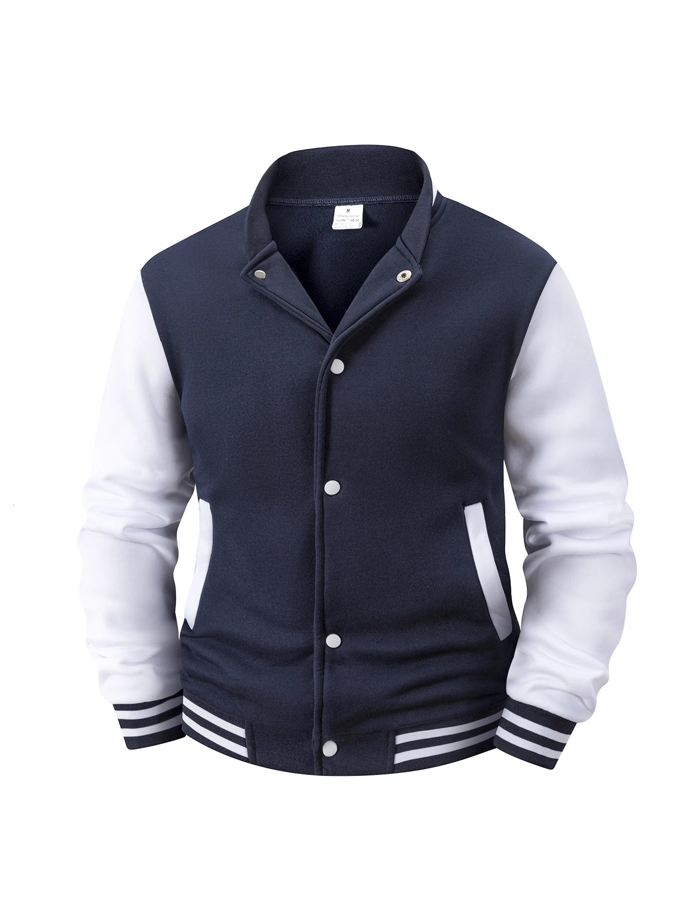 Baseballs Jackets Fashion Quality Patchwork Color Button Leather Sleeve Sports Coat Men Fleece Baseball Jacket Coats 251028