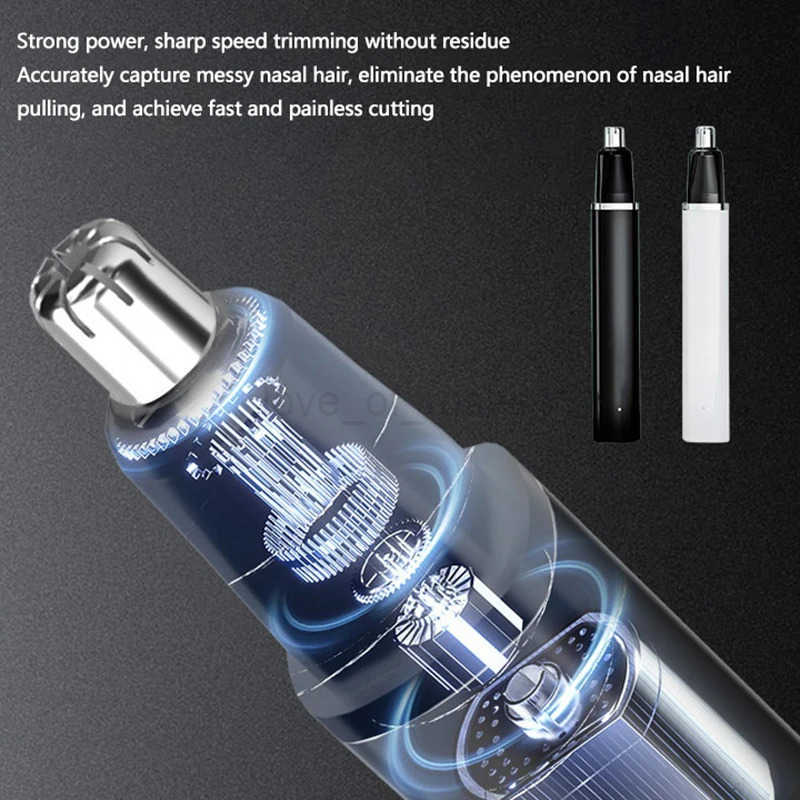 Electric Nose Hair Trimming Shaver USB Rechargeable Electric Nose Hair Shaving Eyebrow Removal Multifunctional Tool For Men Z251030