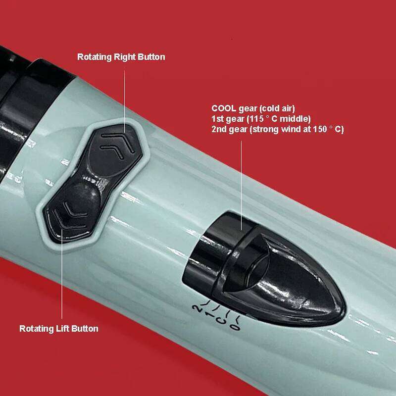 Auto Rotating Hot Air Brush Set 2In1 Interchangeable Constant Temperature Curling Straightening Anti-Scald Hair Styling Comb