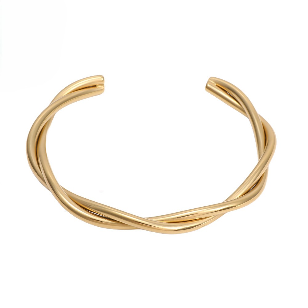 TaiYang New Double-Wrap Heart Knot Bracelet, Adjustable Open Cuff in Rose Gold Plated Copper for Unisex Wear For Women