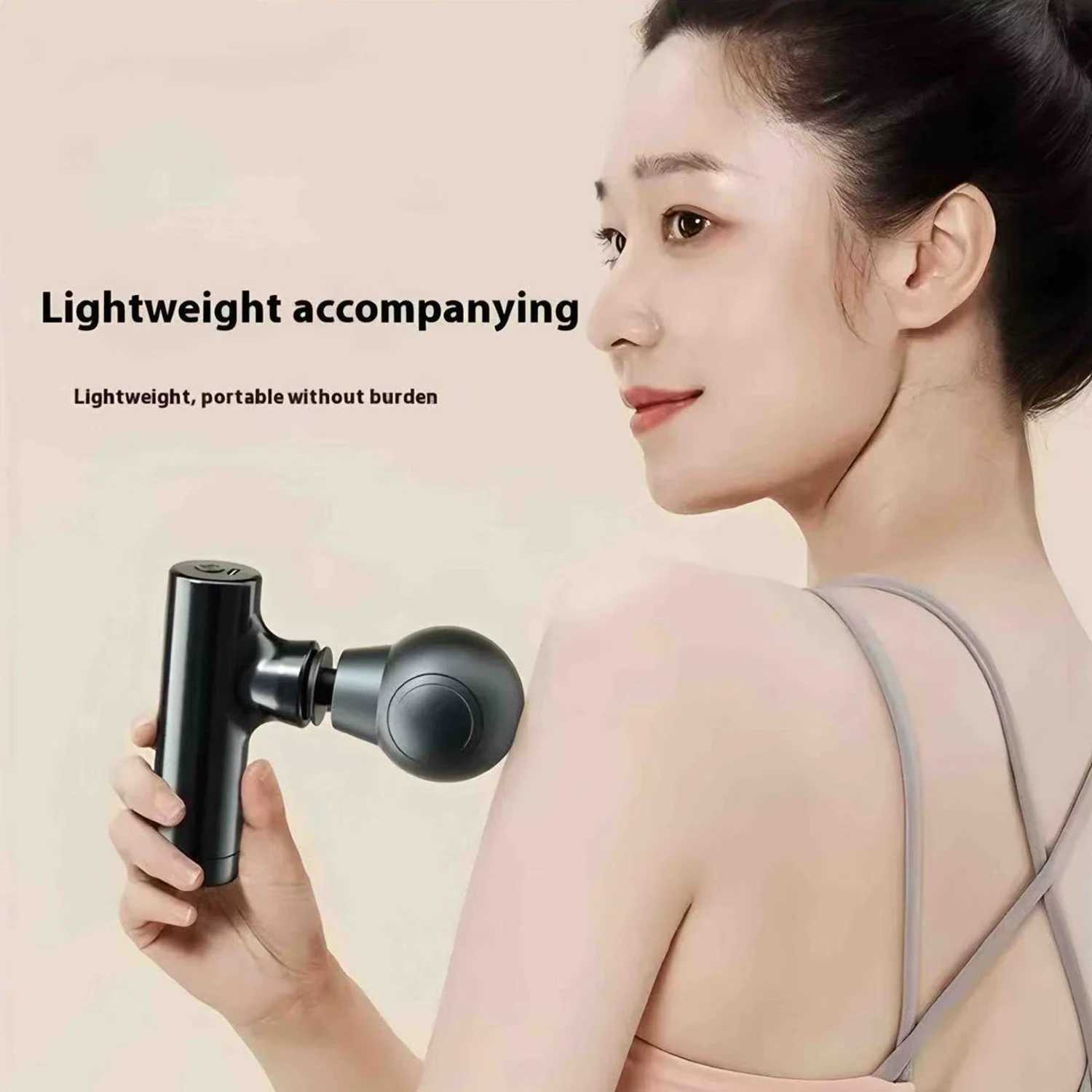 1pc Massage Gun Deep Tissue Muscle Handheld Percussion Massager For Body Back And Neck Ultra Compact Elegant Design J251030