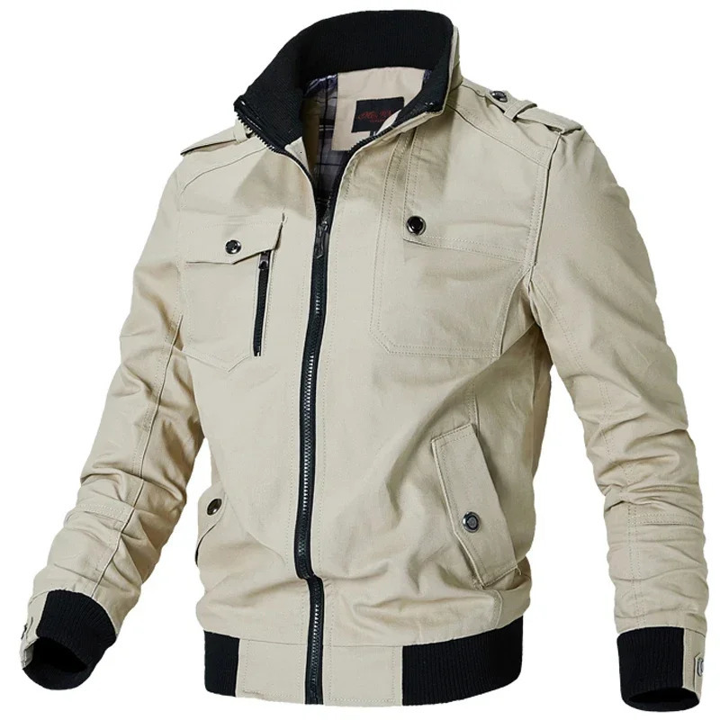 mens cargo jackets Fashion bomber jacket wear simple British style Warm Windproof Jacket and coat baseball male 251028