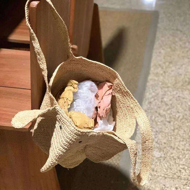 Lafite Crochet Hand Woven Elephant Vacation Beach Shoulder Bag Summer Grass New Large Capacity Women's Bags